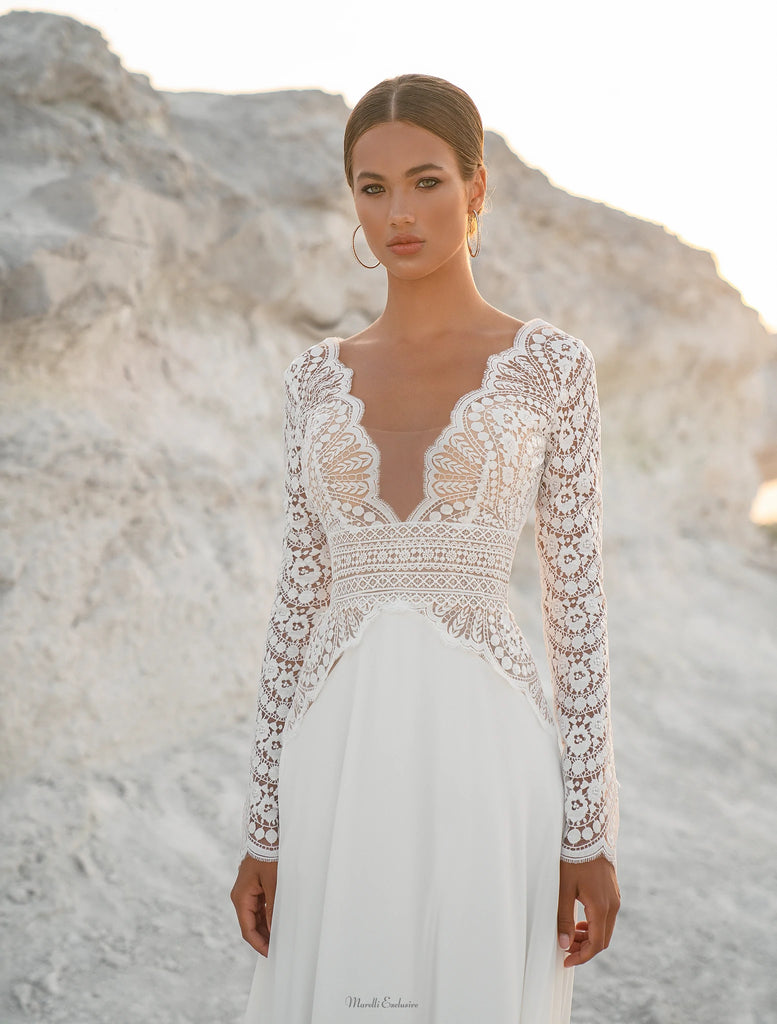 Get Whimsical & Romantic in Our Boho Inspired Wedding Gowns